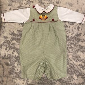 Smocked thanksgiving outfit 3m